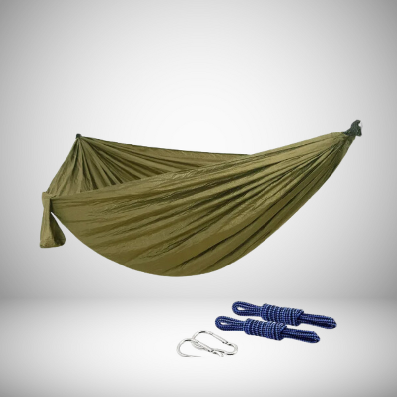 REDE NYLON CAMPING VERDE MILITAR