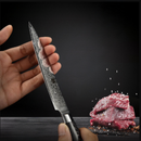 FACA AÇO DAMASCO MADEIRA 8"