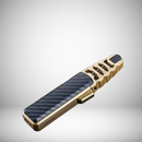 MAÇARICO METAL PRETO E DOURADO