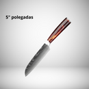 CONJUNTO FACAS COM TERMINAÇÃO DAMASCO - 10 PEÇAS