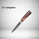 CONJUNTO FACAS COM TERMINAÇÃO DAMASCO - 10 PEÇAS