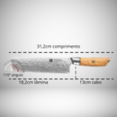 FACA MADEIRA DAMASCO 7"