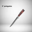 CONJUNTO FACAS COM TERMINAÇÃO DAMASCO - 10 PEÇAS