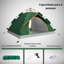 BARRACA VERDE MONTAGEM AUTOMÁTICA - 4 PESSOAS