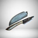 FACA AÇO INOX 6"CABO MADEIRA BEEF E BREJA