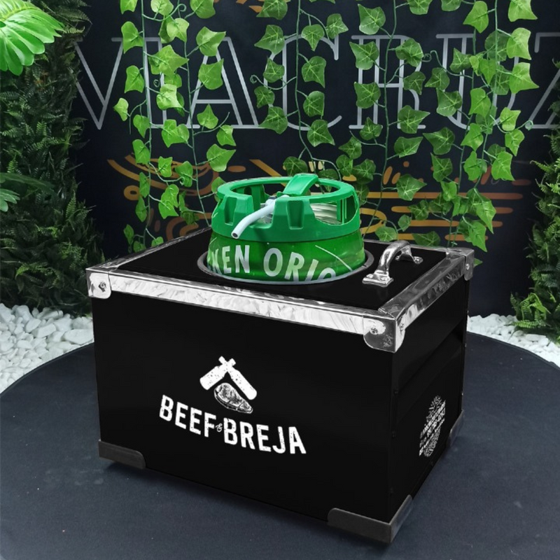 COOLER TÉRMICO BEEF E BREJA PARA BARRIL DE CHOPP